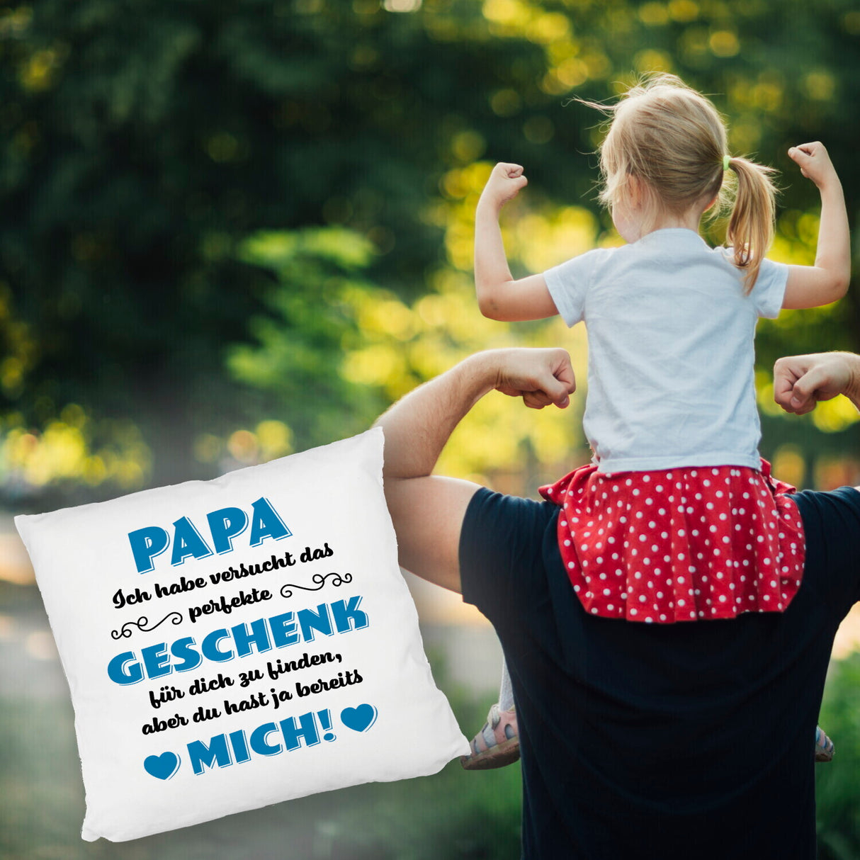 Kissen mit Spruch Mama ich habe versucht das beste Geschenk zu finden