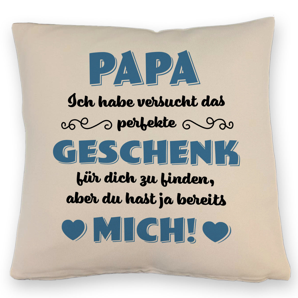 Kissen mit Spruch Mama ich habe versucht das beste Geschenk zu finden