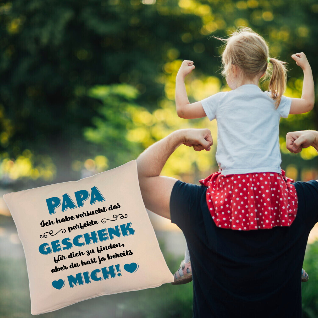 Kissen mit Spruch Mama ich habe versucht das beste Geschenk zu finden