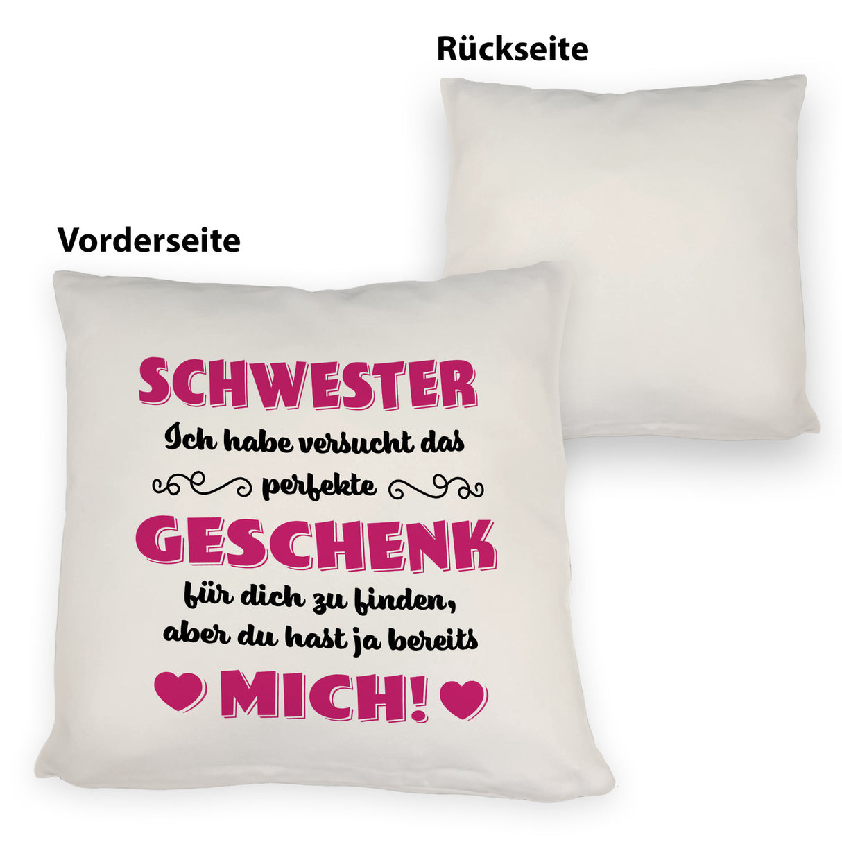 Kissen mit Spruch Mama ich habe versucht das beste Geschenk zu finden