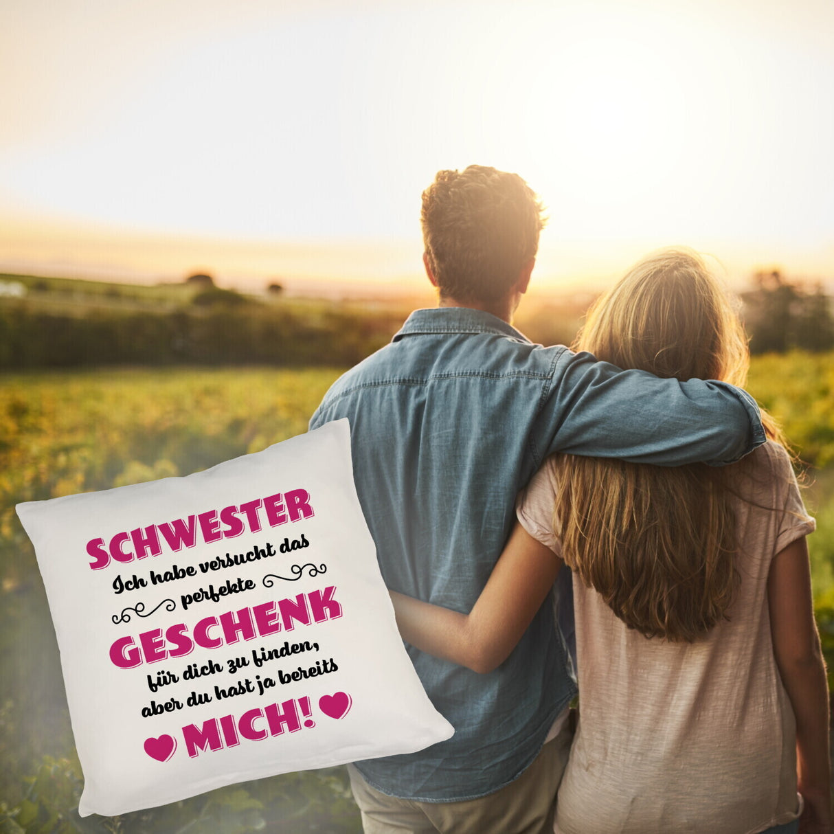 Kissen mit Spruch Mama ich habe versucht das beste Geschenk zu finden