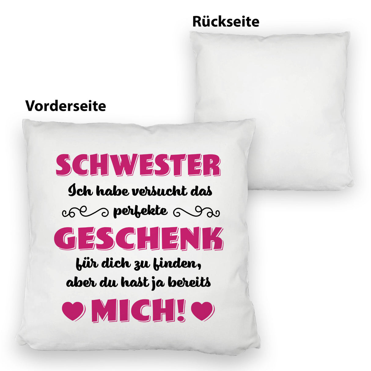 Kissen mit Spruch Mama ich habe versucht das beste Geschenk zu finden