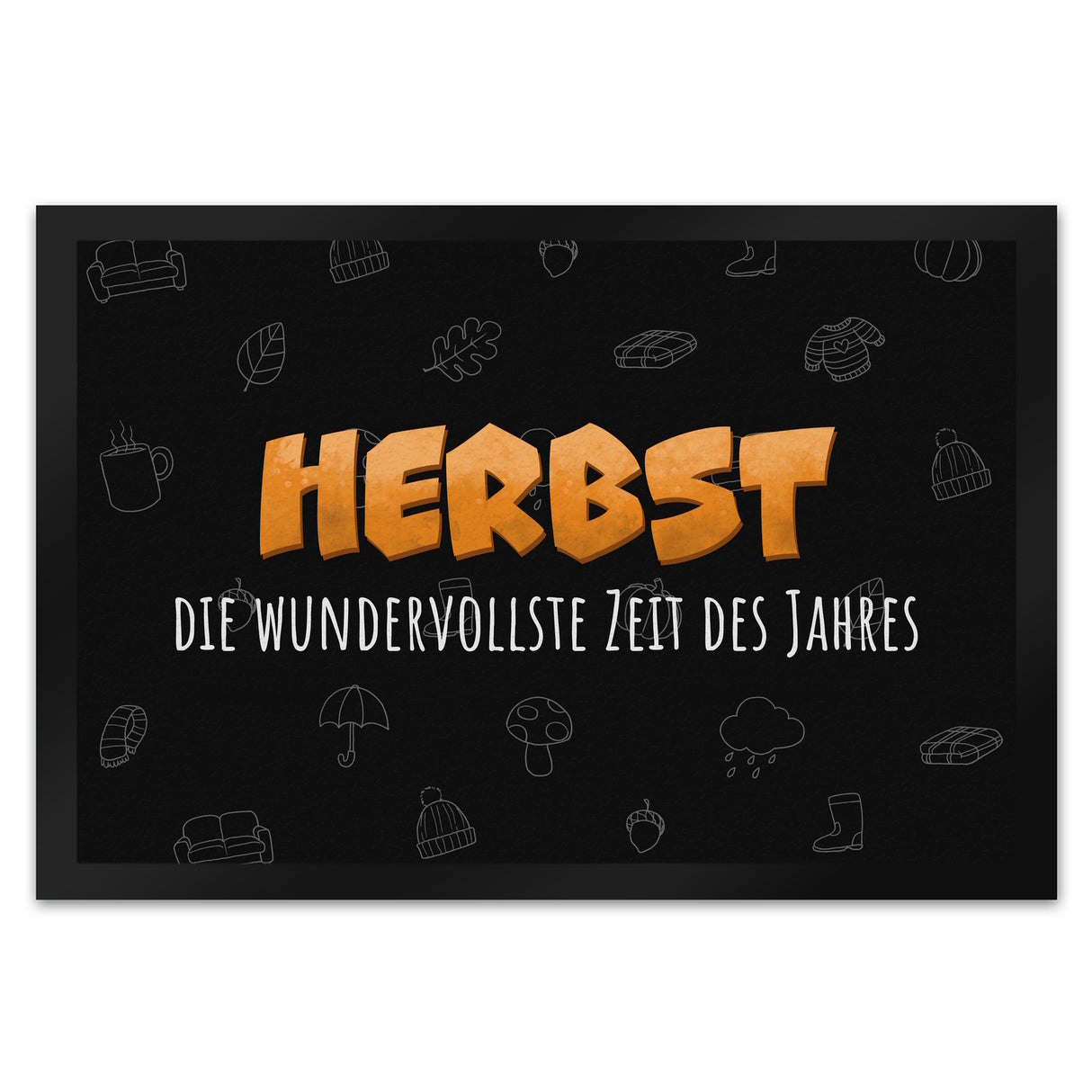 Herbst Fußmatte in 35x50 cm mit Spruch - Die wundervollste Zeit des Jahres