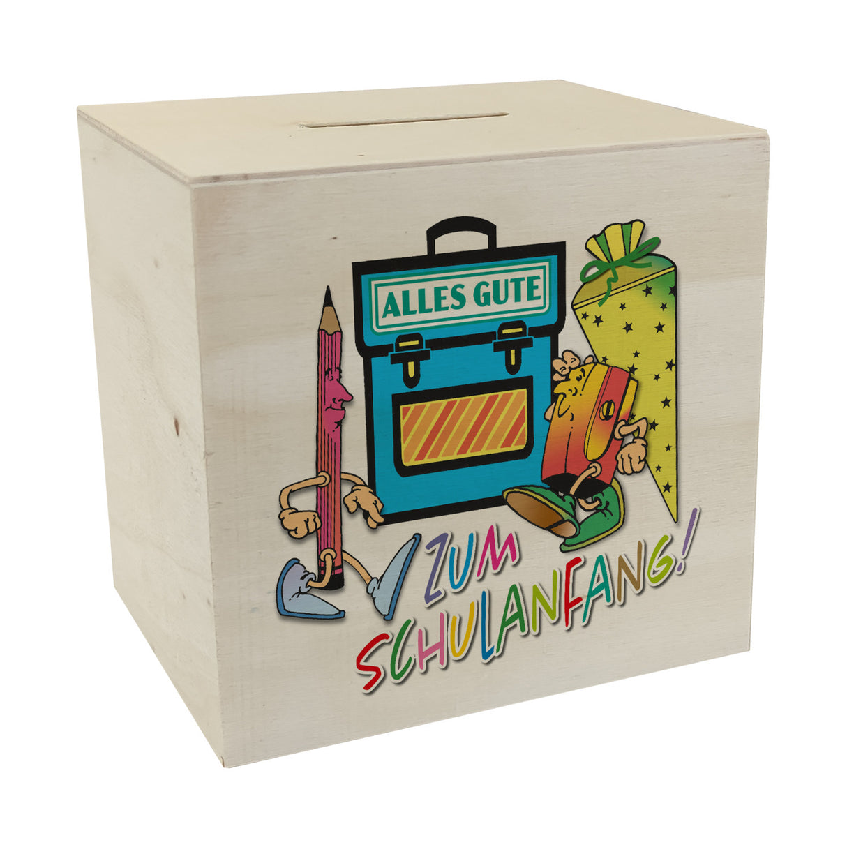 Alles Gute zum Schulanfang Spardose