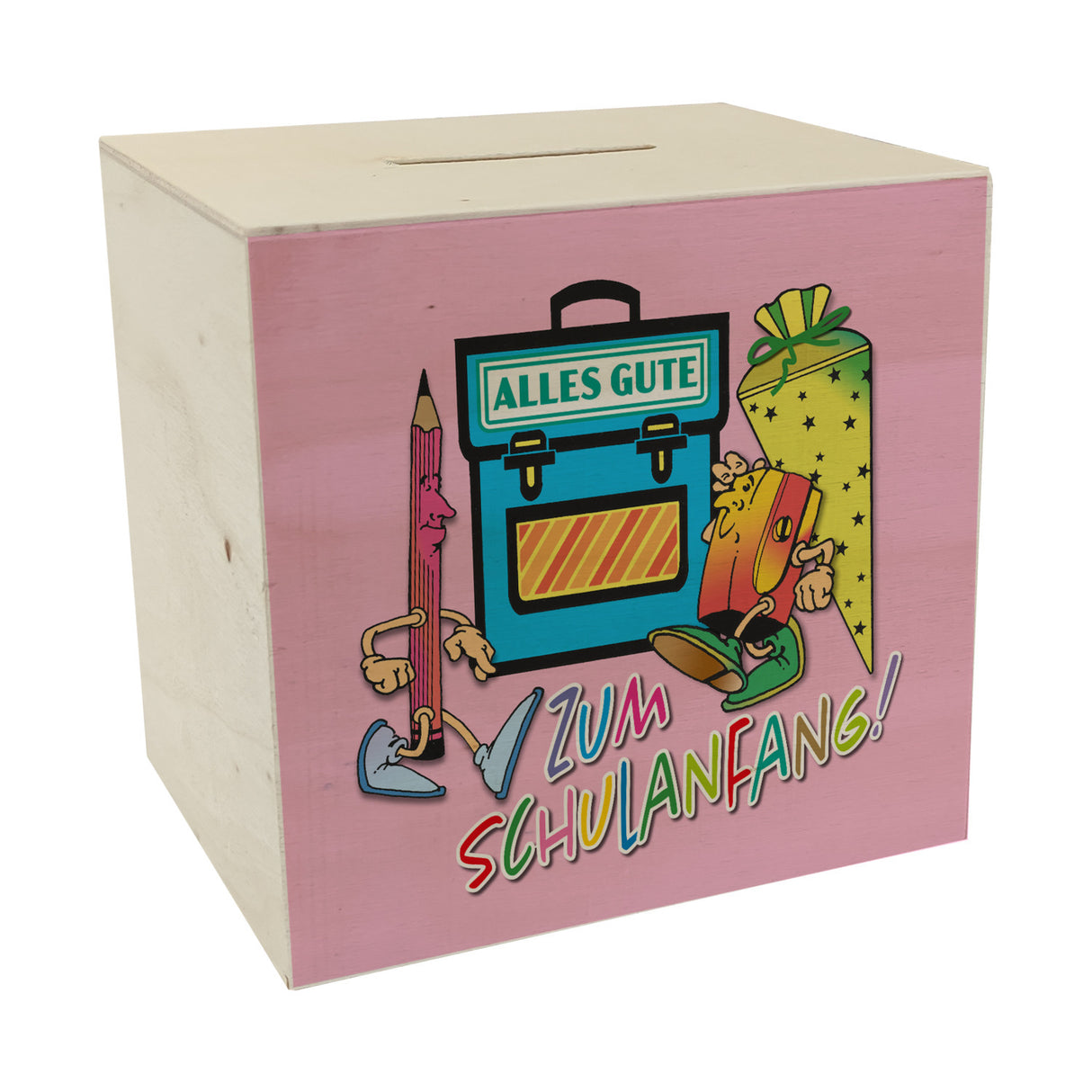 Alles Gute zum Schulanfang Spardose