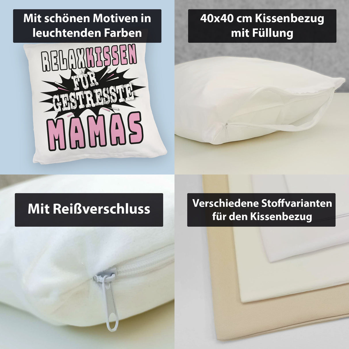 Relax Kissen für gestresste Mamas zum Muttertag