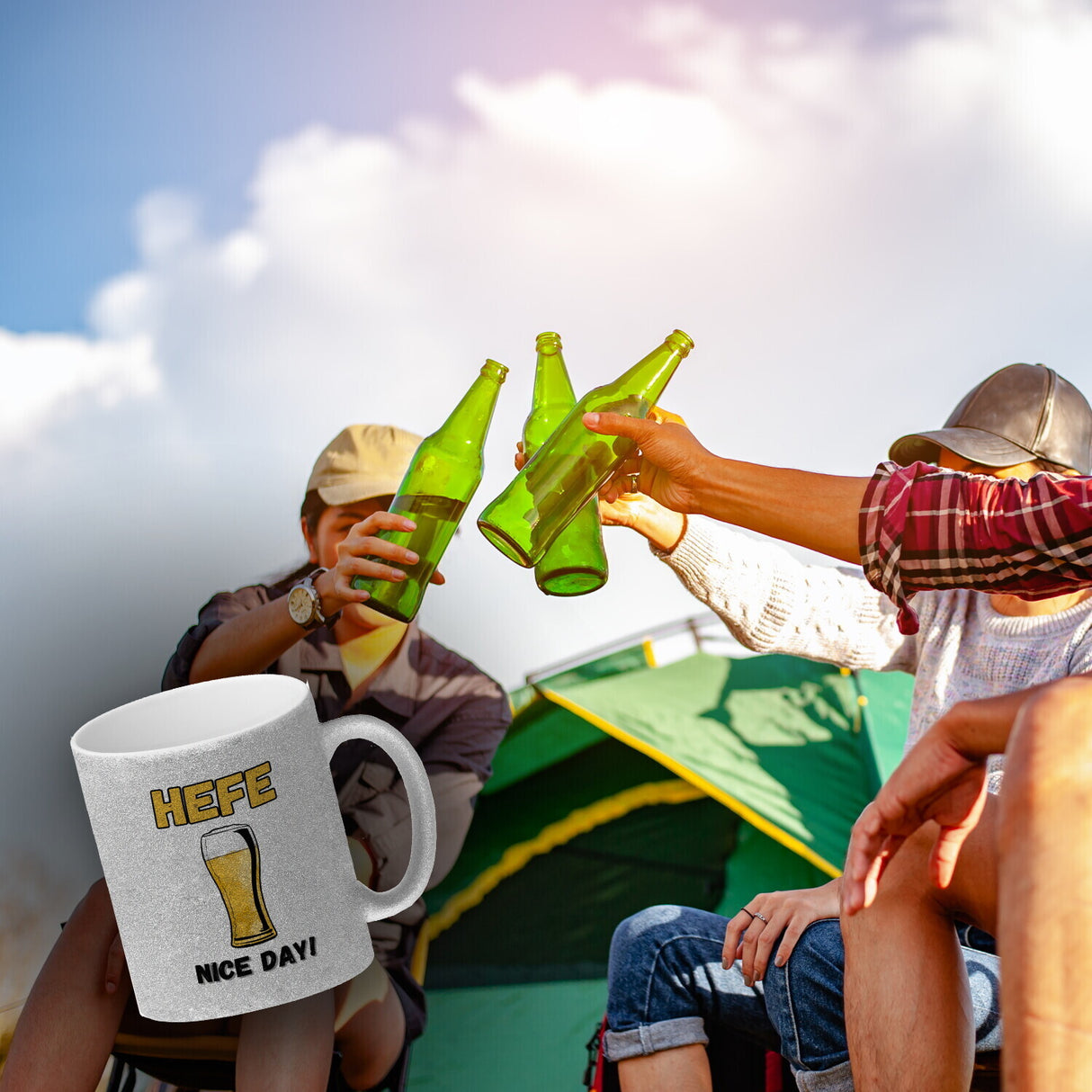 Hefe nice day! Hefeweizen Bier Kaffeebecher