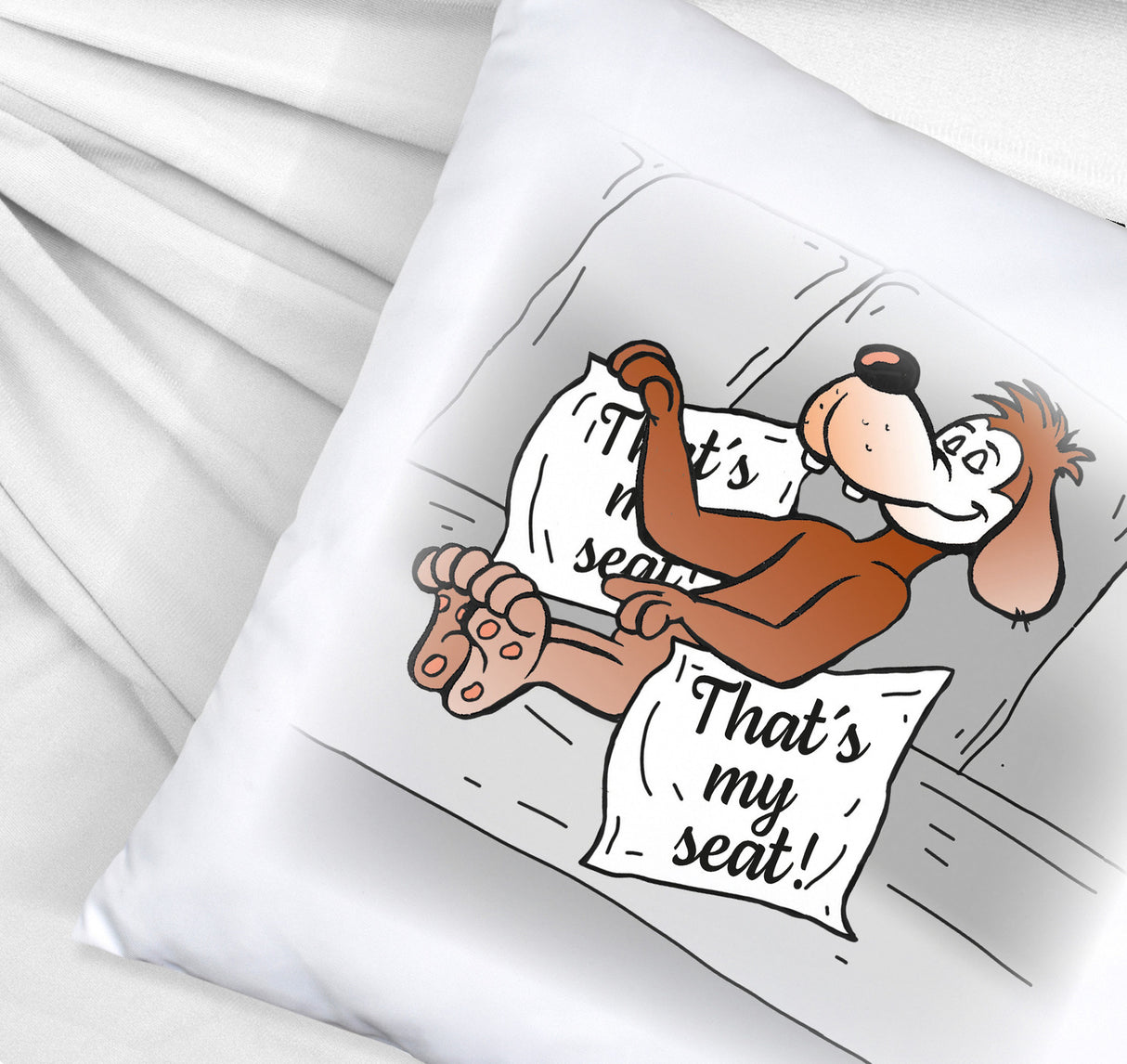 That's my seat! Hunde Kissen mit Comichund
