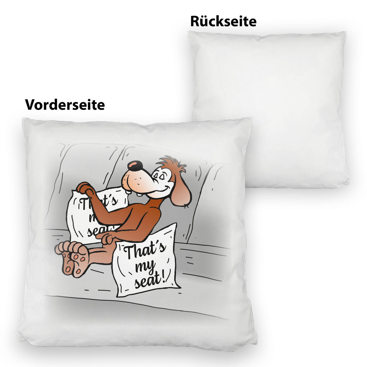 That's my seat! Hunde Kissen mit Comichund