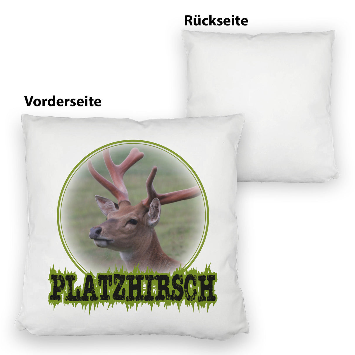 Platzhirsch Kissen mit Hirsch Motiv