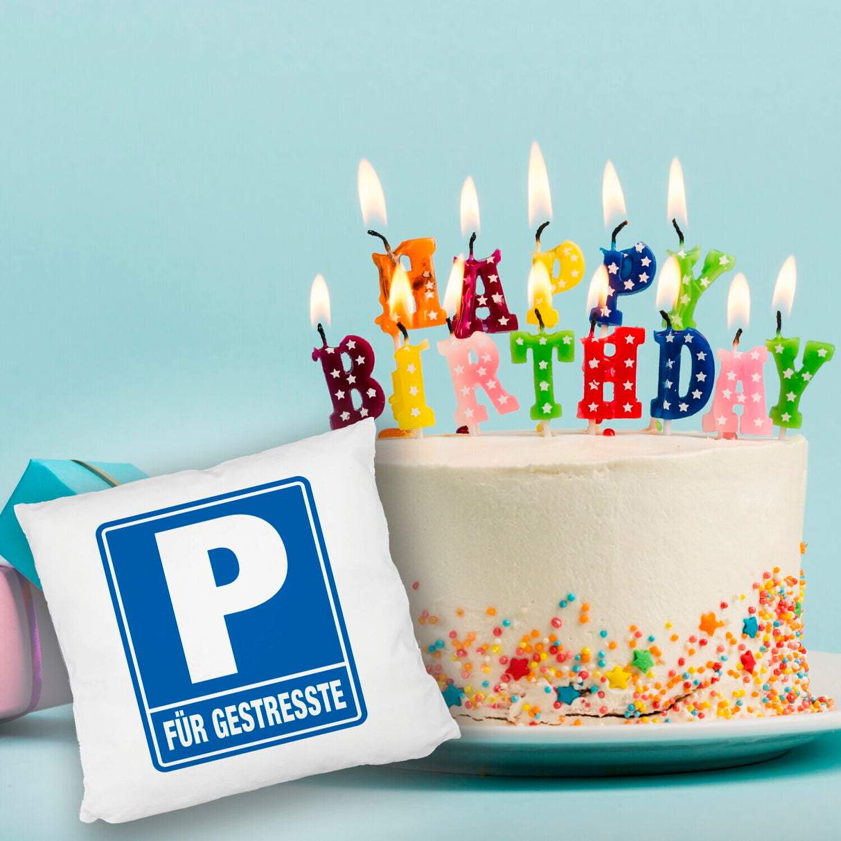 Parkplatz für Gestresste Kissen