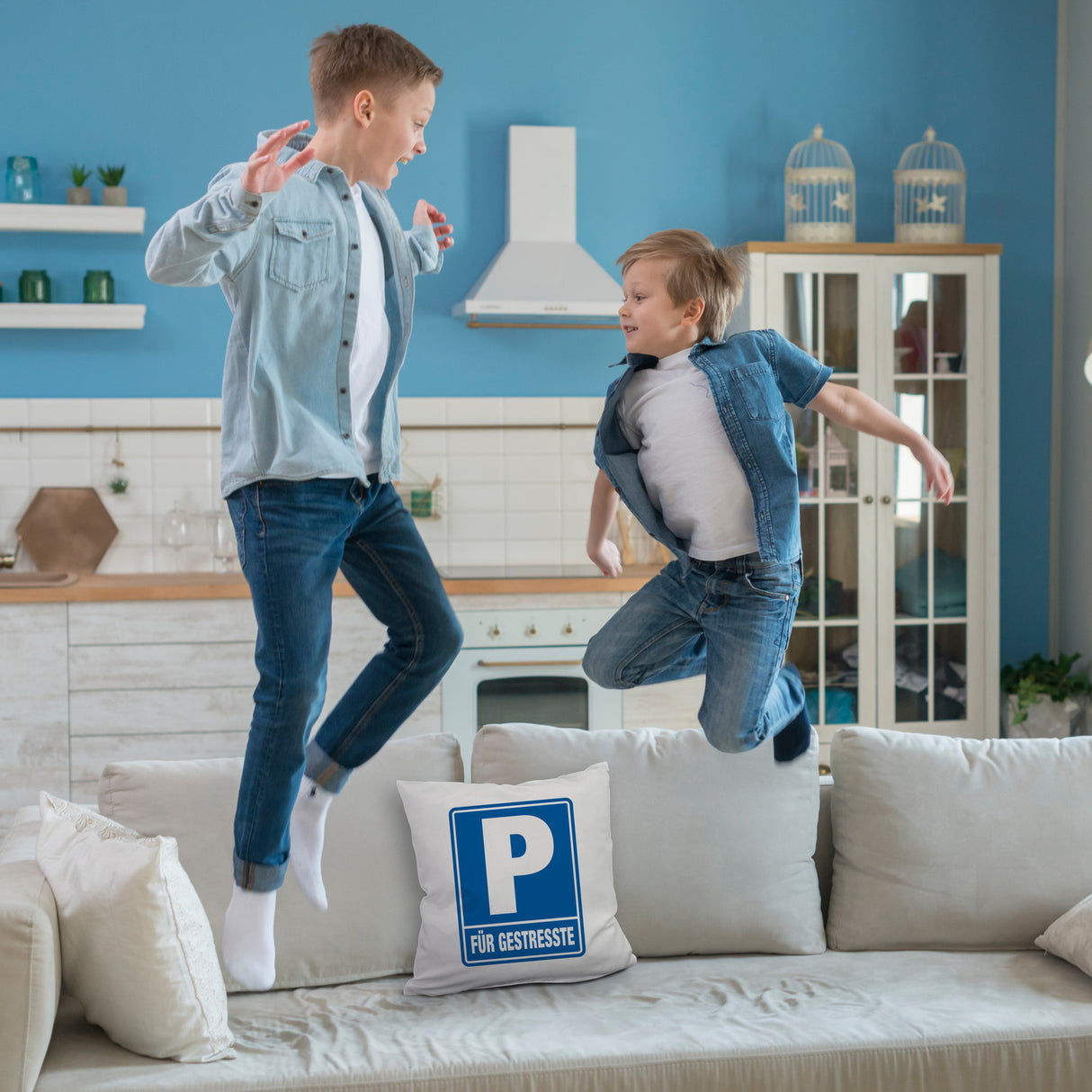 Parkplatz für Gestresste Kissen