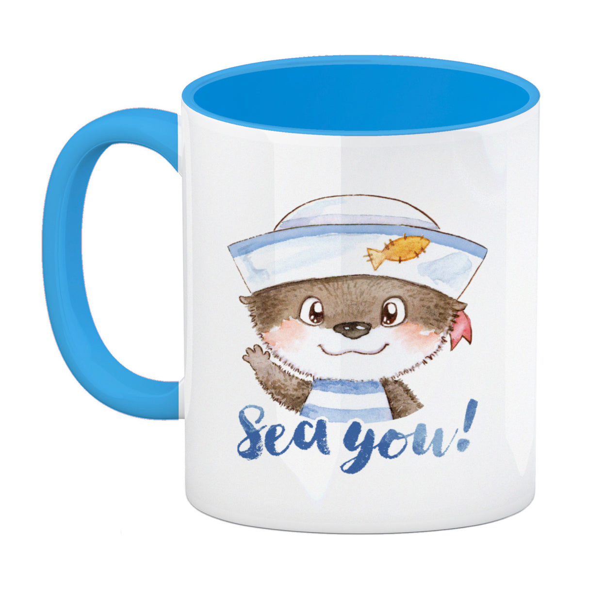 Ottfried der Otter Kaffeebecher mit Spruch - Sea you