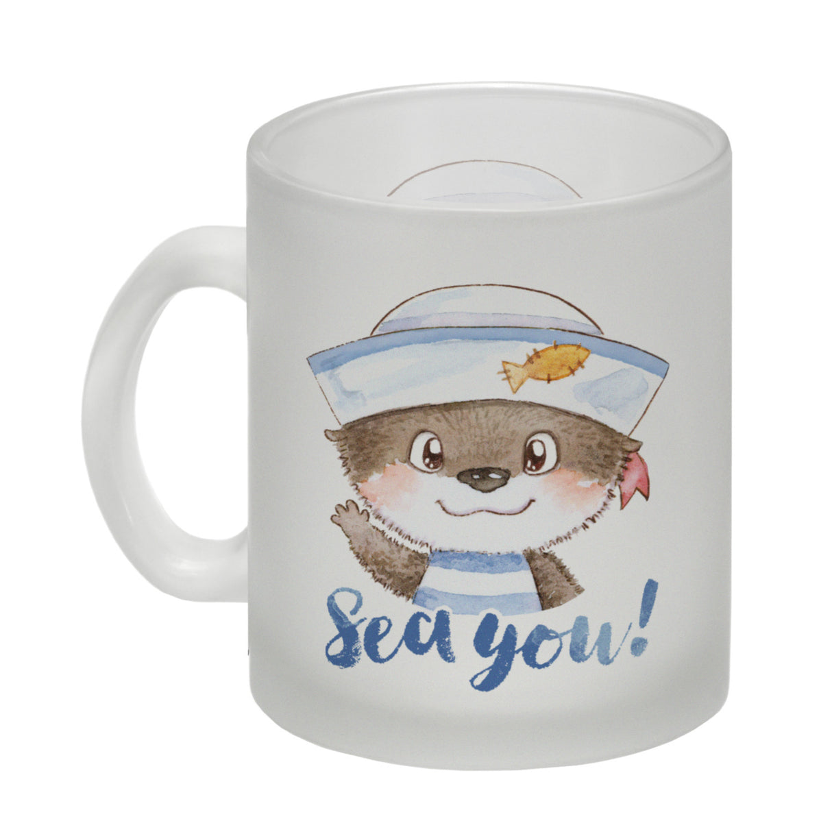 Ottfried der Otter Kaffeebecher mit Spruch - Sea you