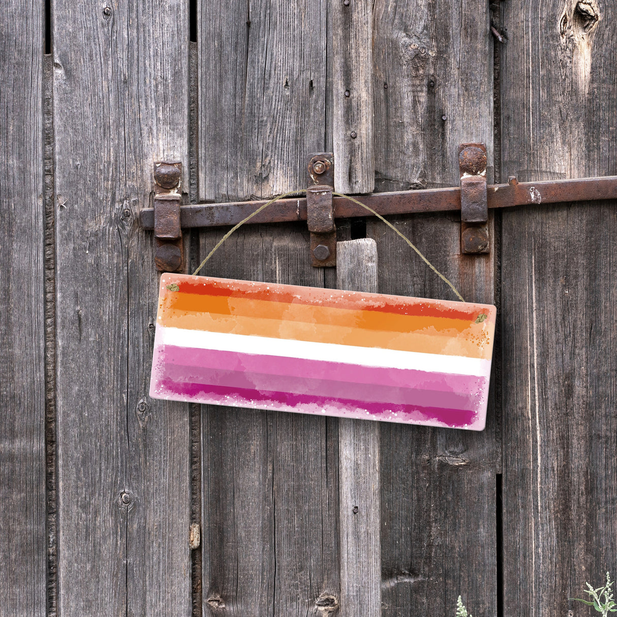 Pride-Flagge Rainbow Metallschild