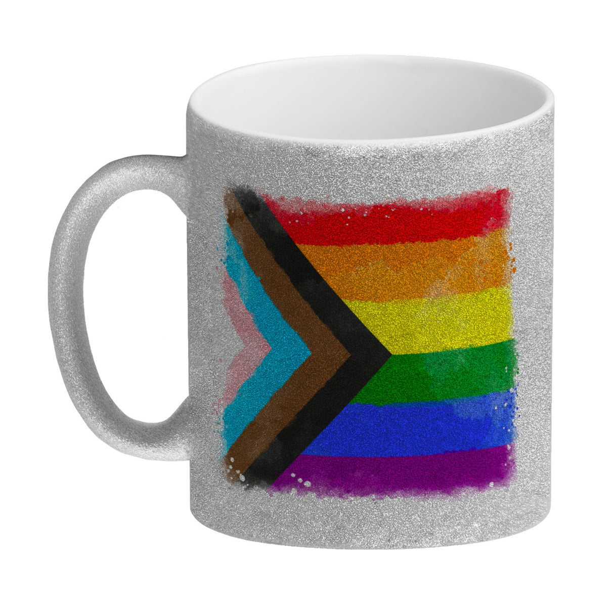Progress-Pride-Flagge Kaffeebecher