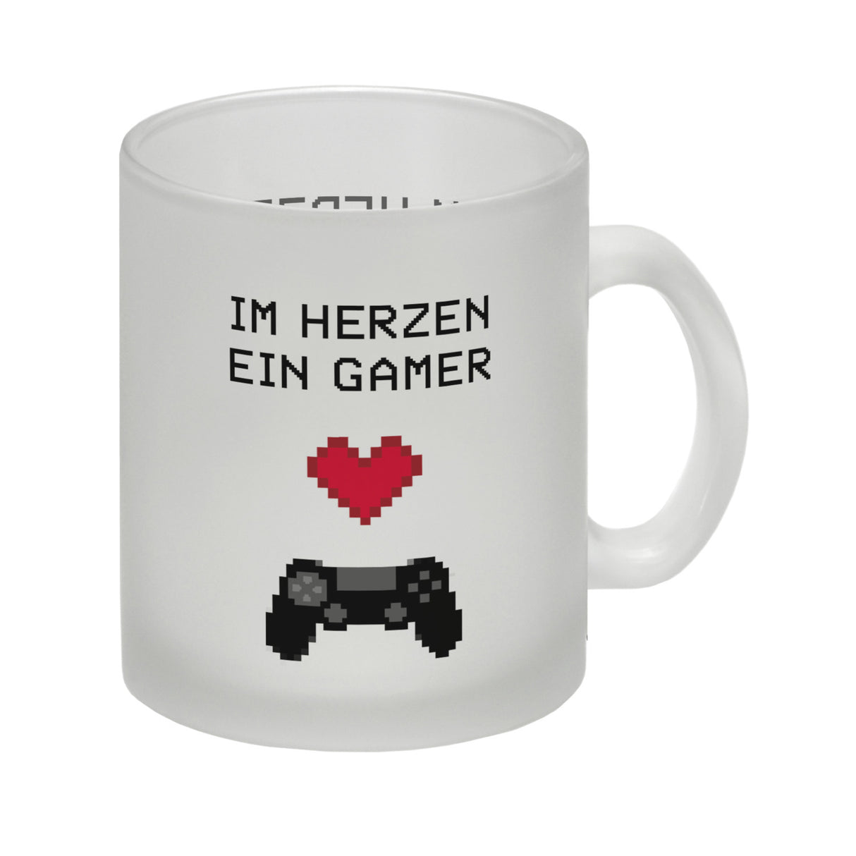 Game Controller Kaffeebecher mit Spruch Im Herzen ein Gamer
