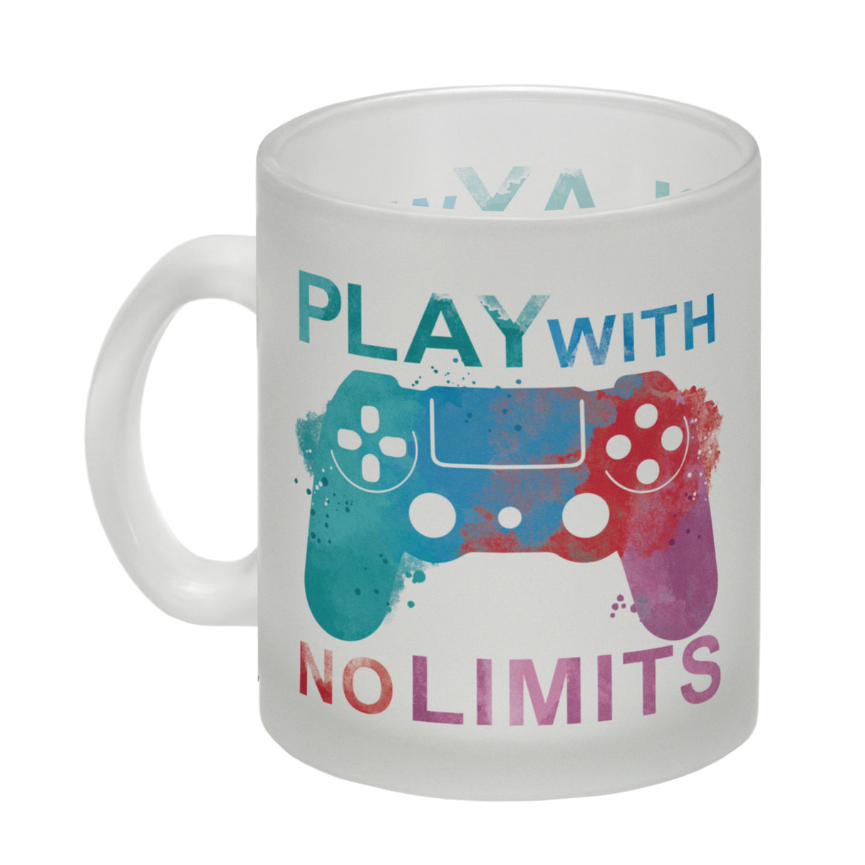 Game Controller Kaffeebecher mit Spruch Play with no limits