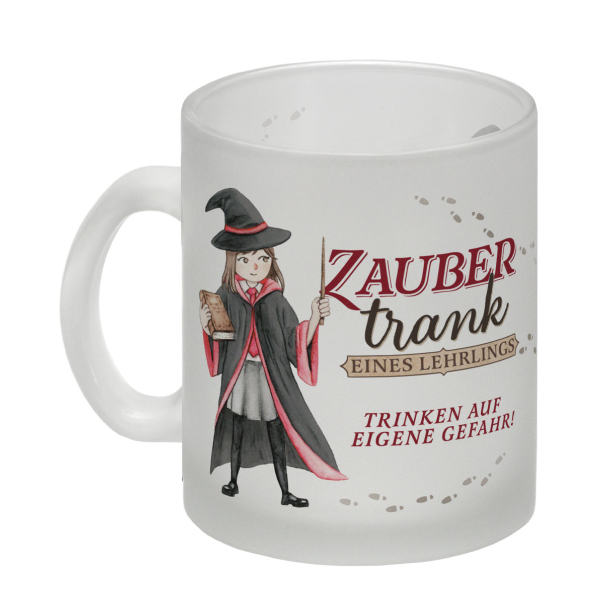 Zaubertrank Kaffeebecher mit Zauberschülerin