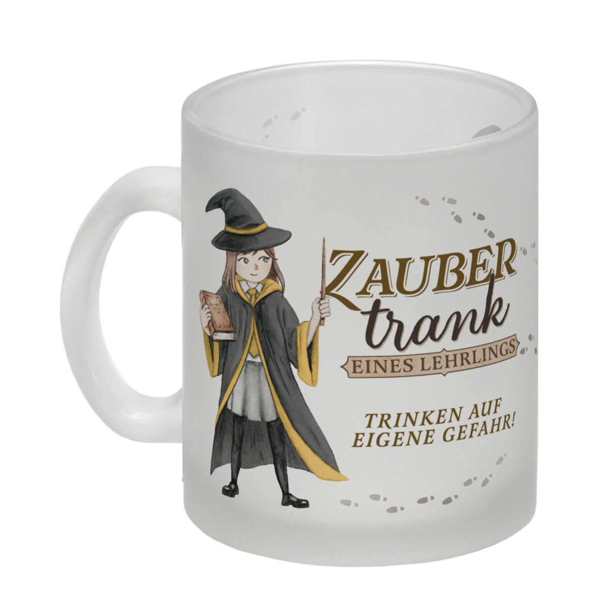 Zaubertrank Kaffeebecher mit Zauberschülerin