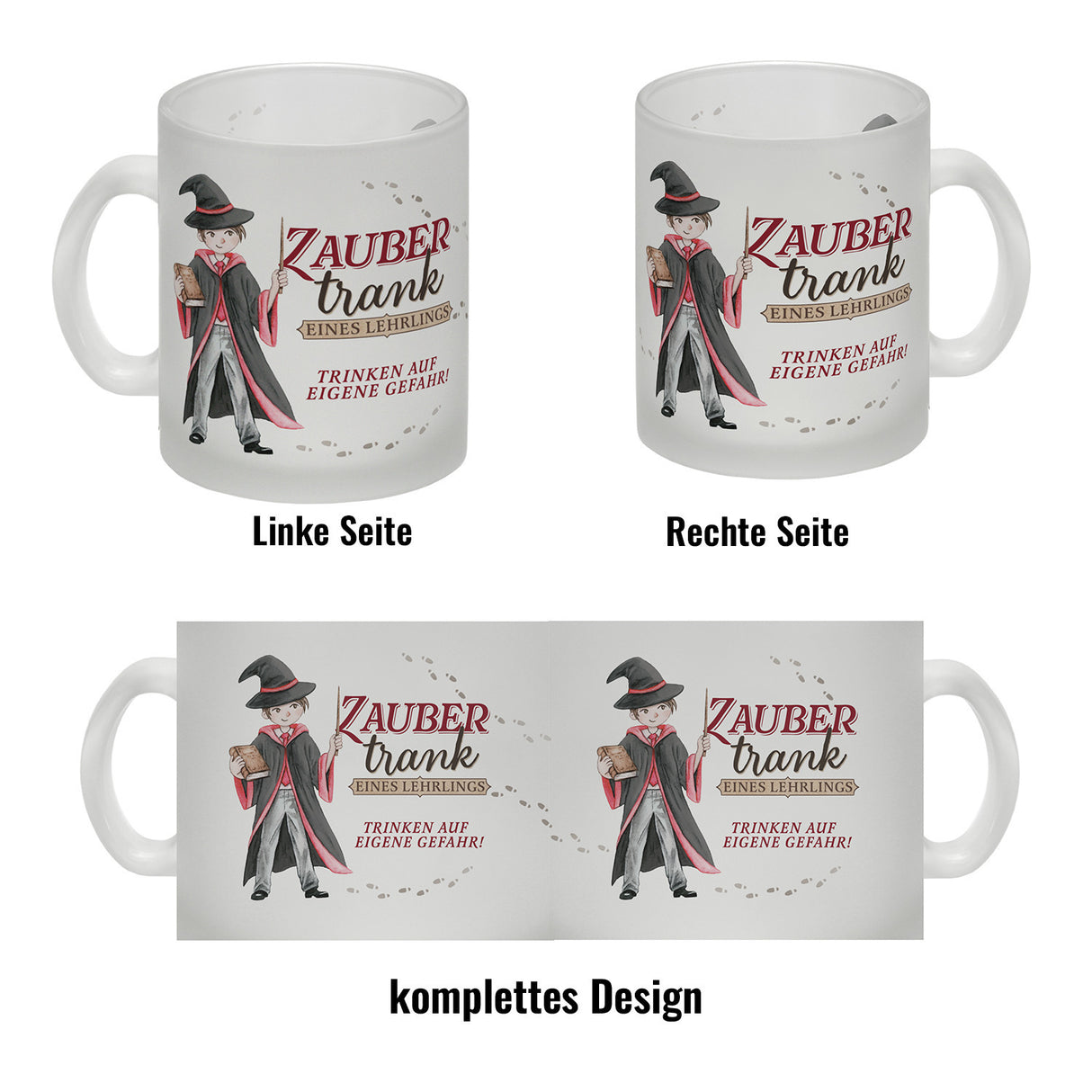 Zaubertrank Kaffeebecher mit Zauberschüler