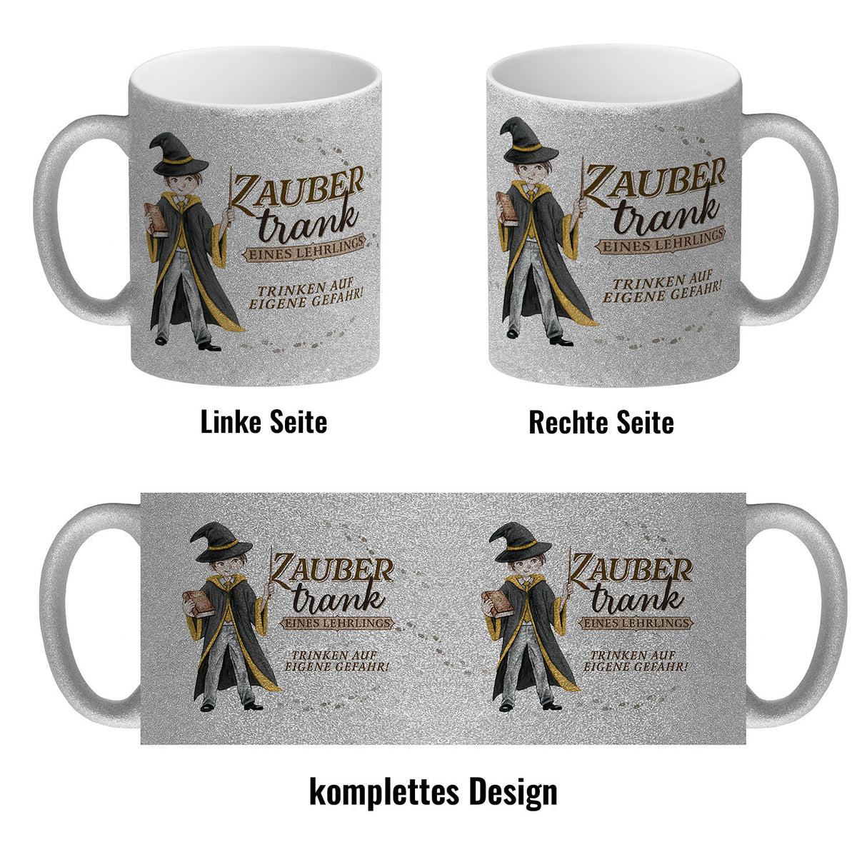 Zaubertrank Kaffeebecher mit Zauberschüler