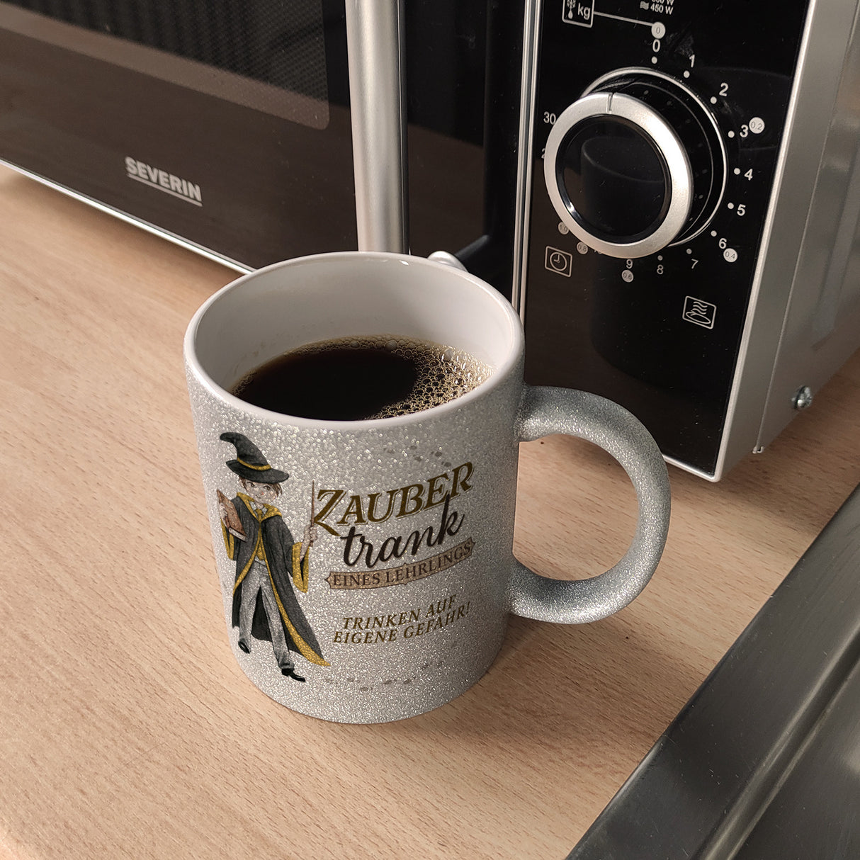 Zaubertrank Kaffeebecher mit Zauberschüler