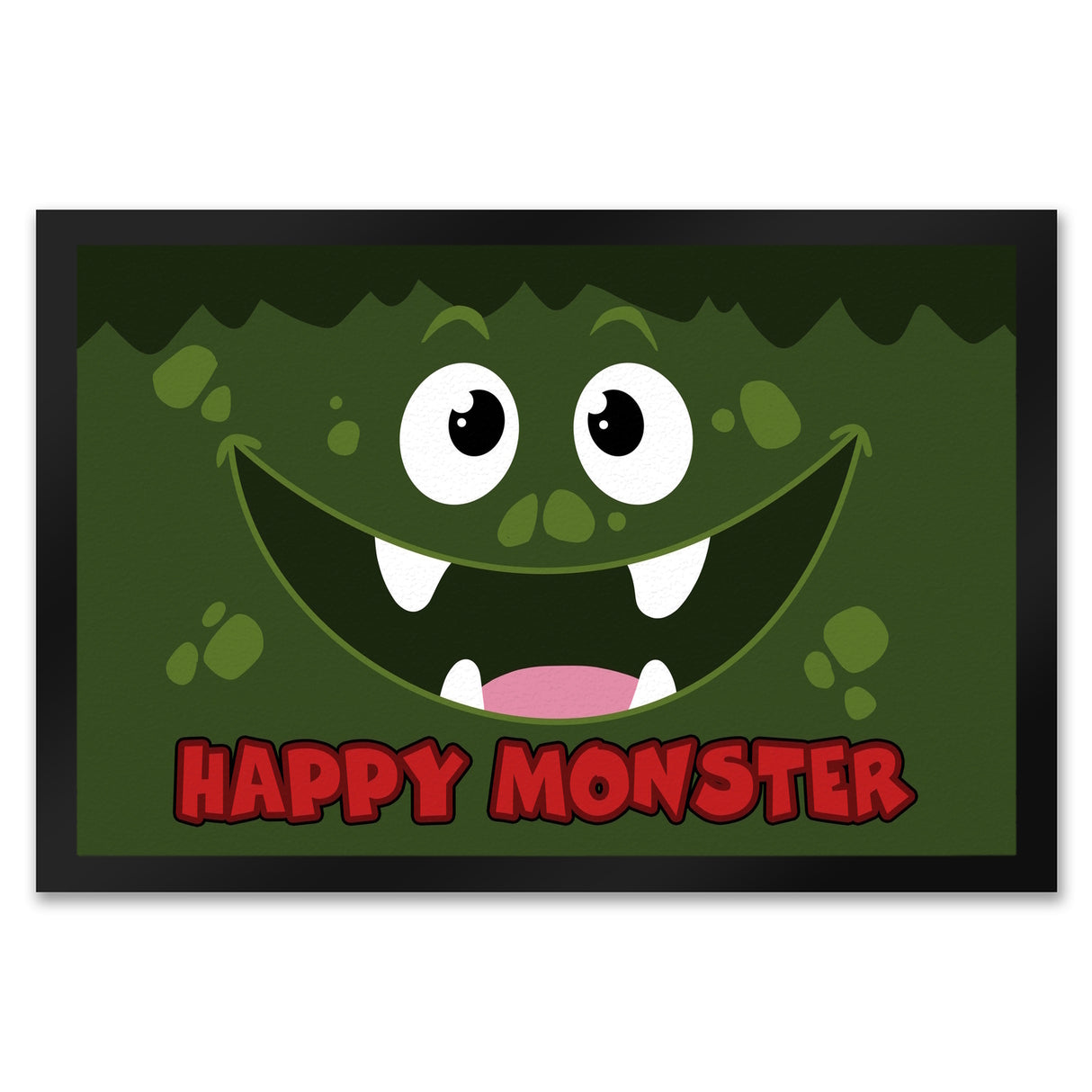 Happy Monster Fußmatte in 35x50 cm mit verrücktem Gesicht