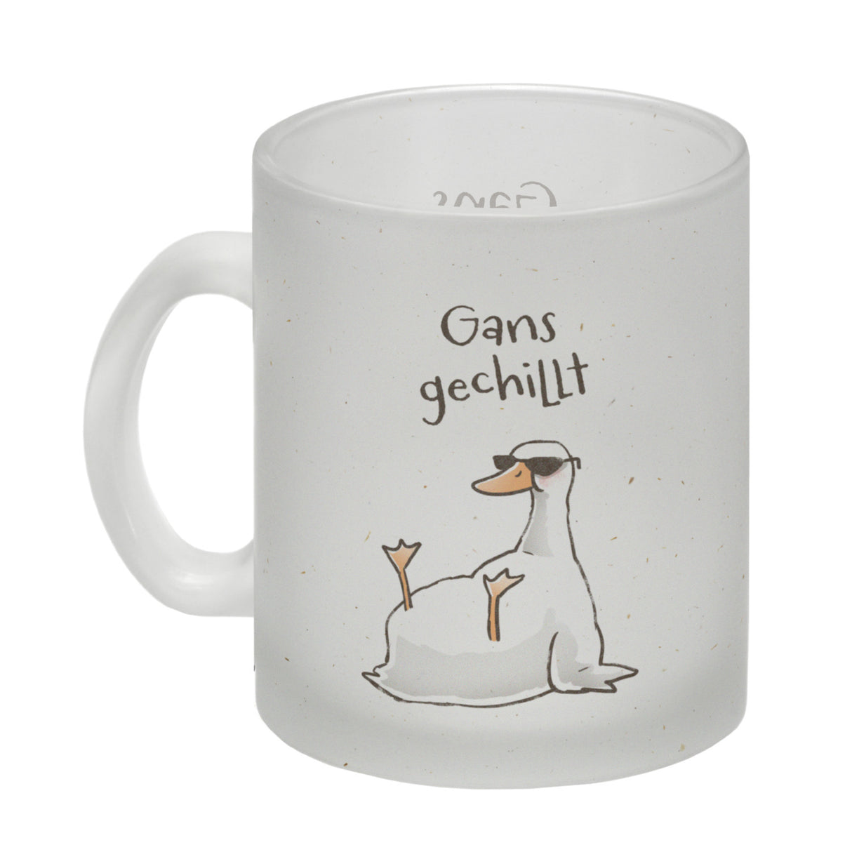 Gilbert die Gans Kaffeebecher mit Spruch Gans gechillt