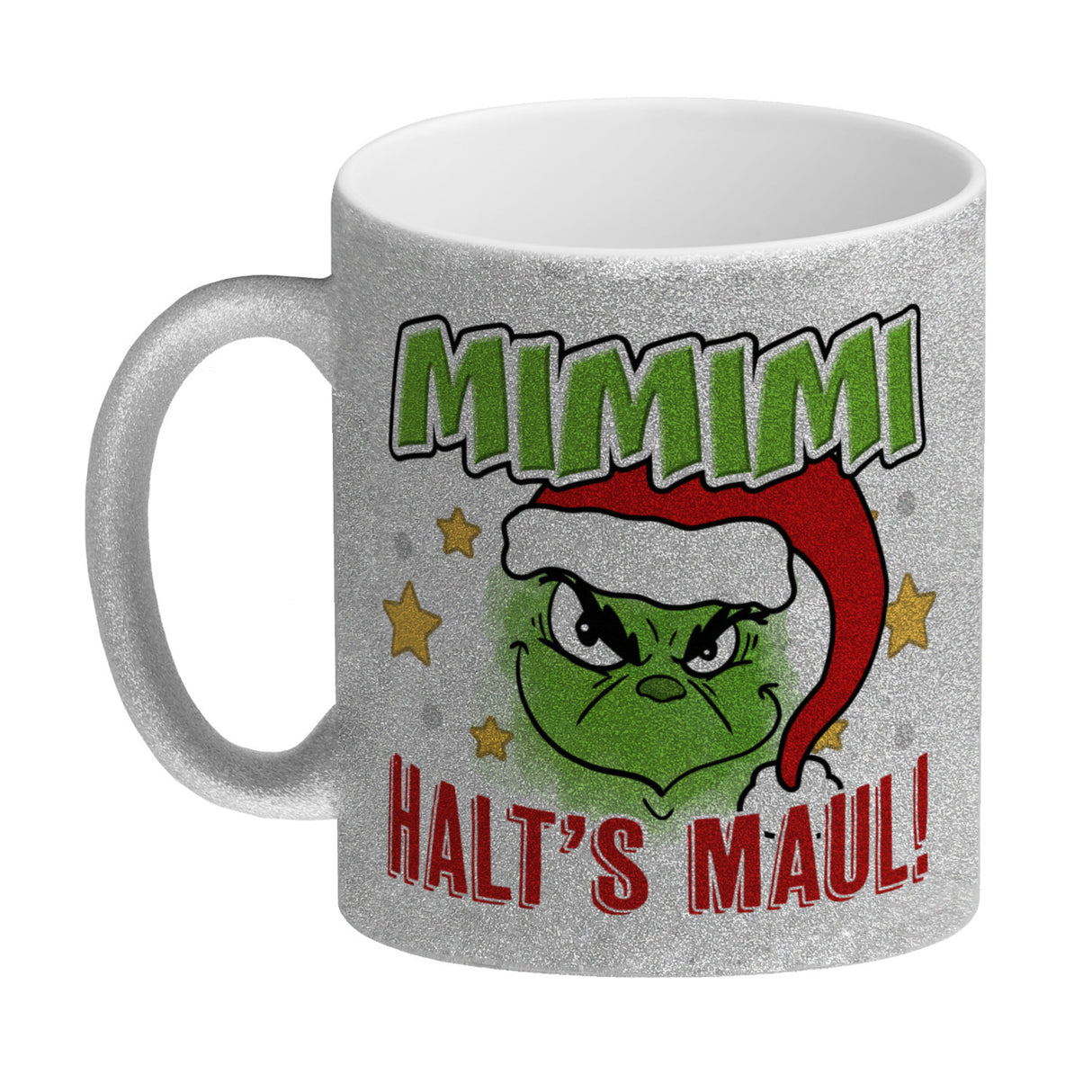 Mimimi Weihnachtsmuffel Kaffeebecher mit Spruch Halt's Maul