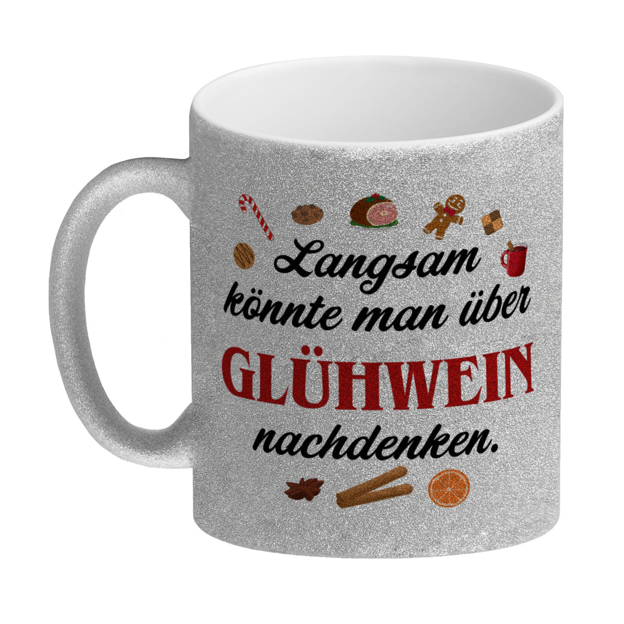 Glühwein Kaffeebecher mit Spruch Zeit für Glühwein