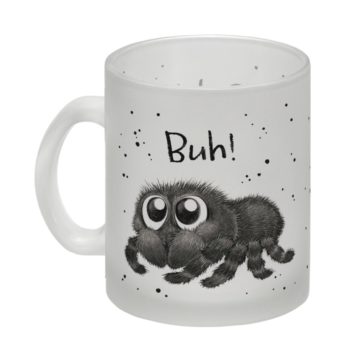 Buh! Flauschige Spinne Kaffeebecher