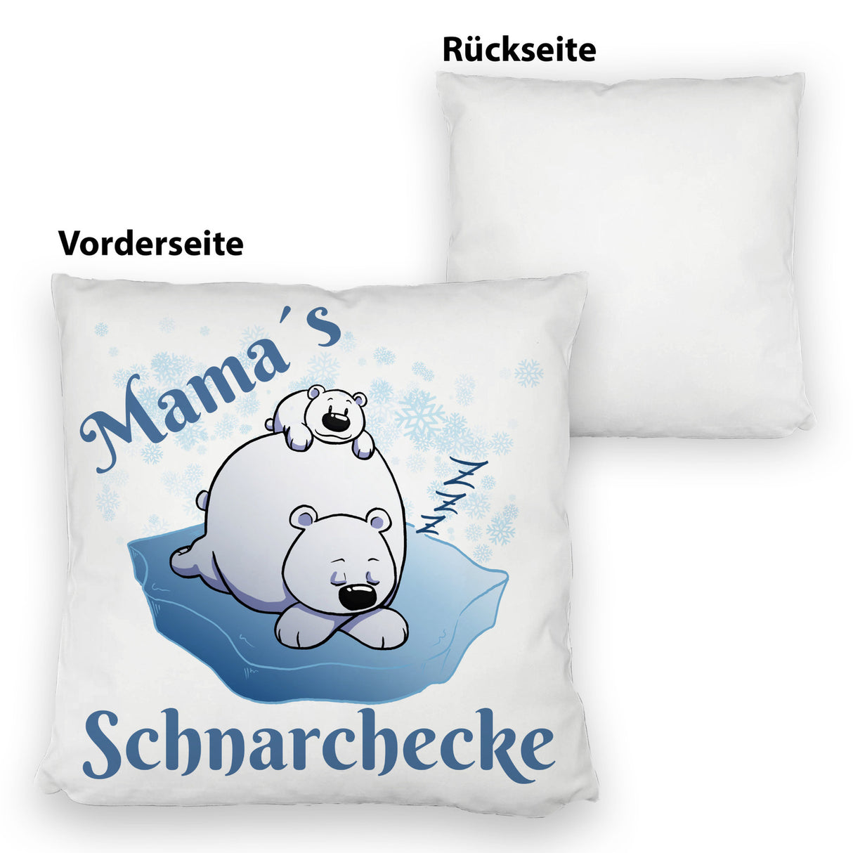 Mamas Schnarchecke Eisbär Kissen