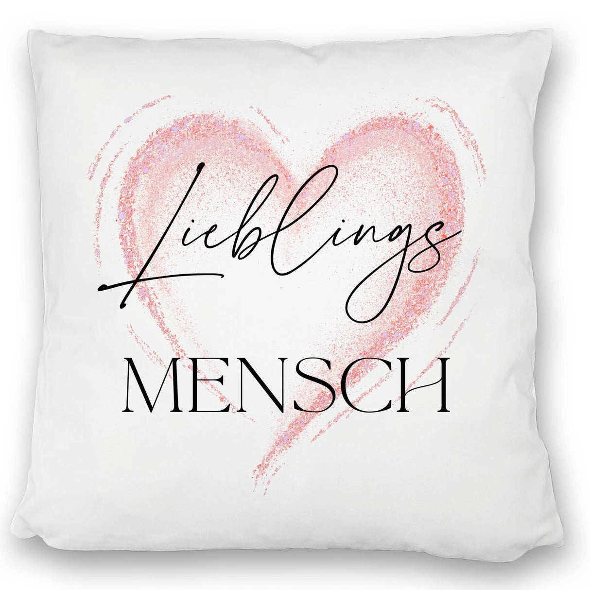 Lieblingsmensch Kissen in rosa