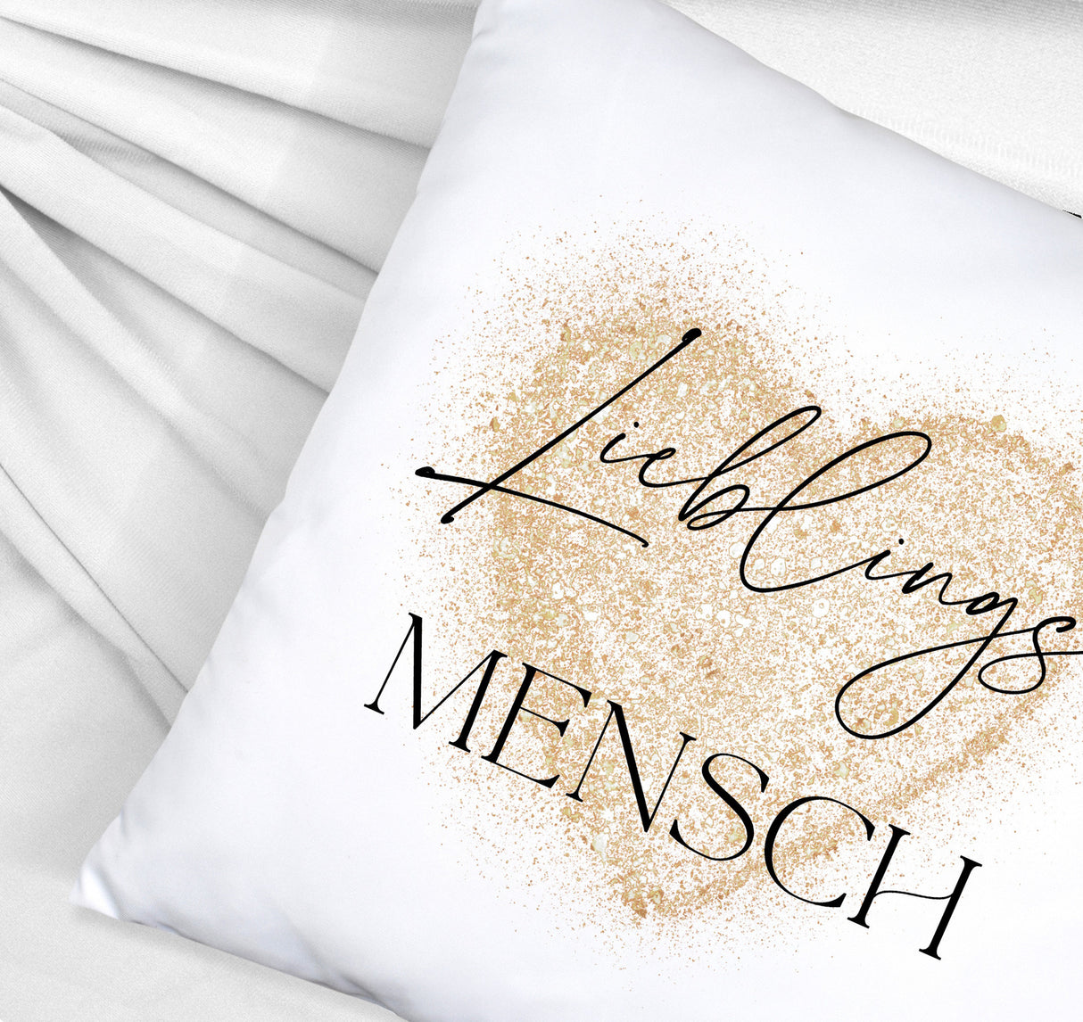Lieblingsmensch Kissen in rosa