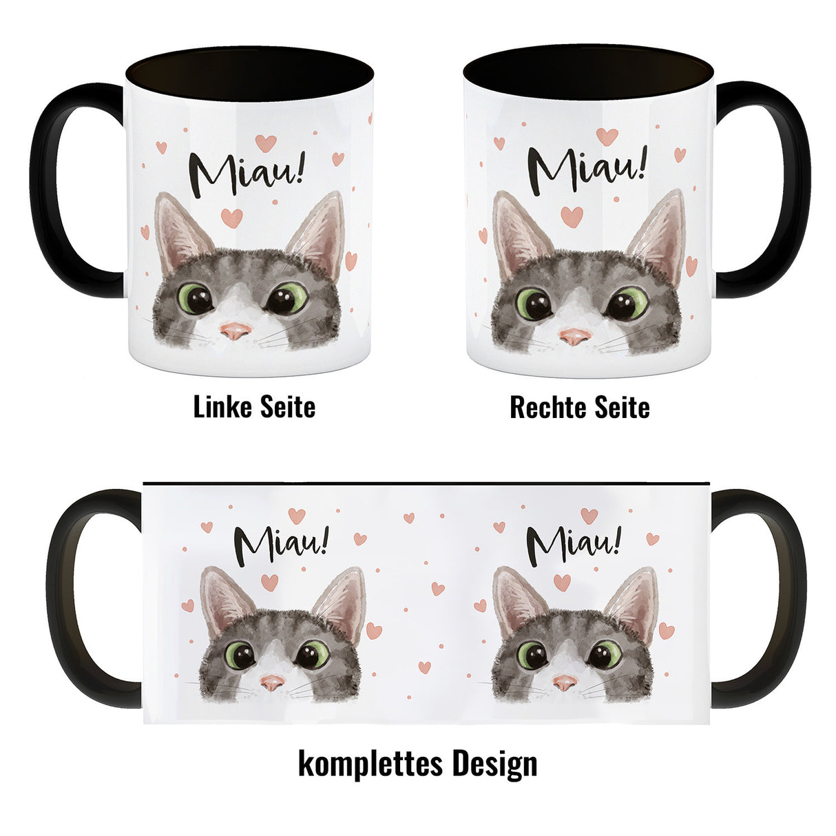 Miau Katze Kaffeebecher
