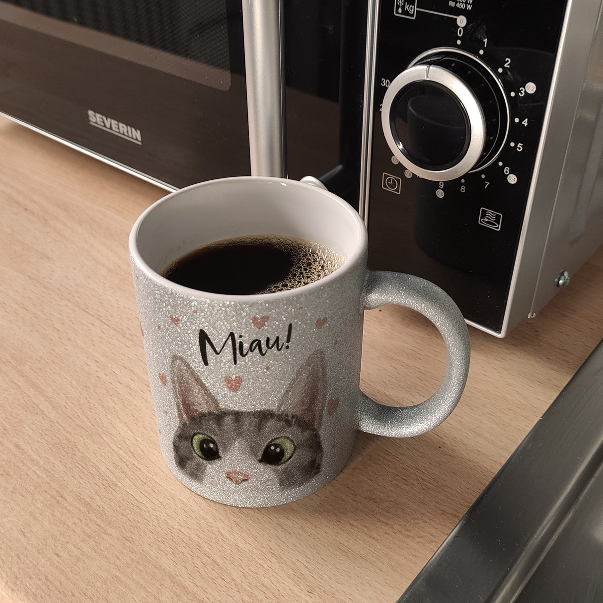 Miau Katze Kaffeebecher