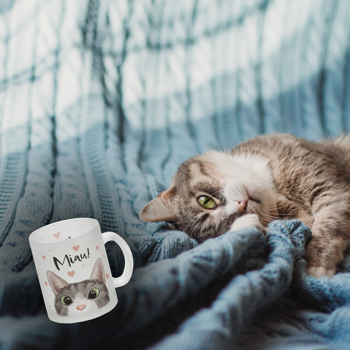 Miau Katze Kaffeebecher