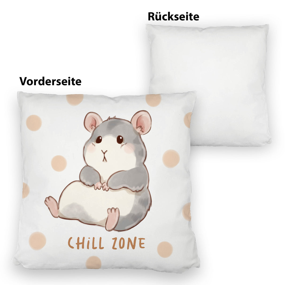 Hamster Kissen mit Spruch Chill Zone