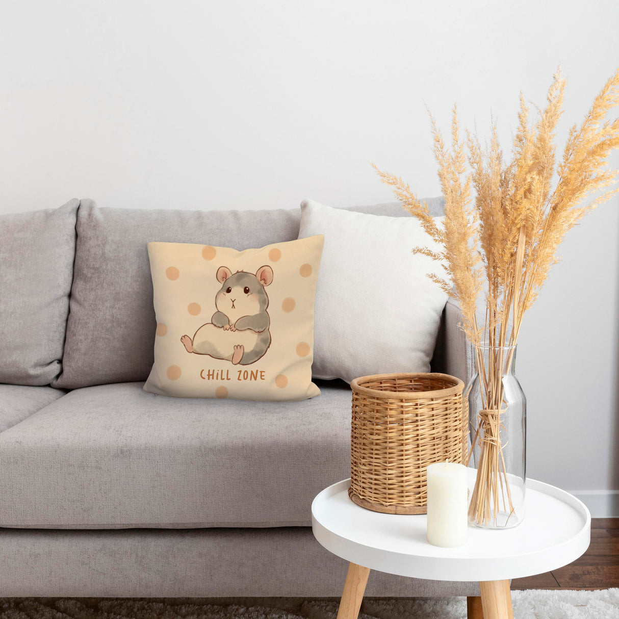 Hamster Kissen mit Spruch Chill Zone