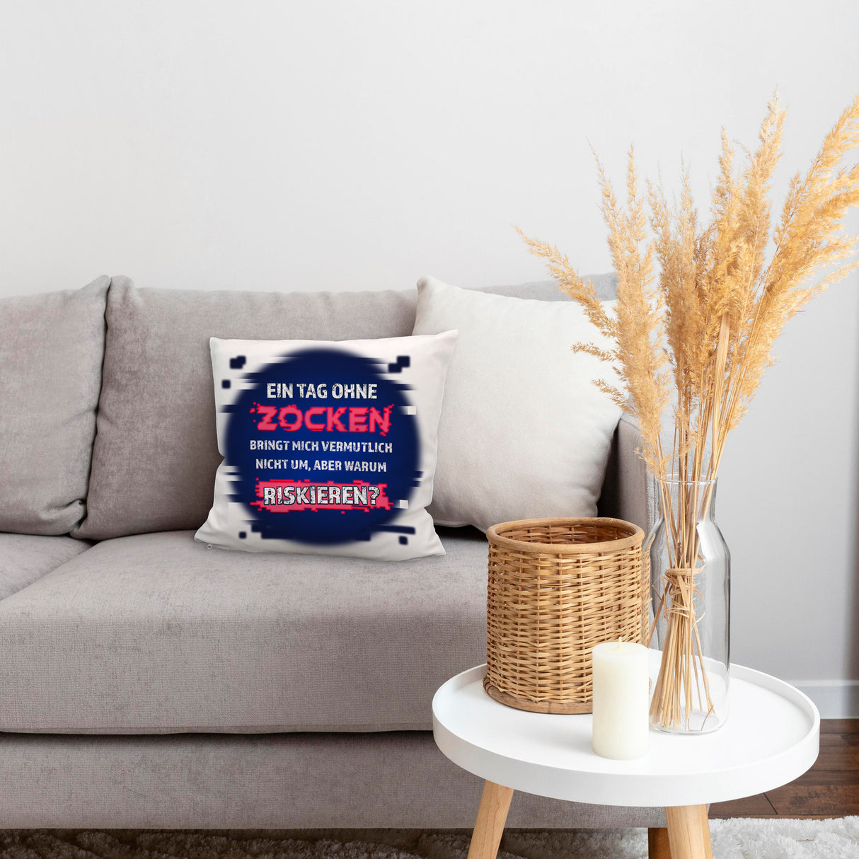 Zocker Kissen mit Spruch Ein Tag ohne Zocken
