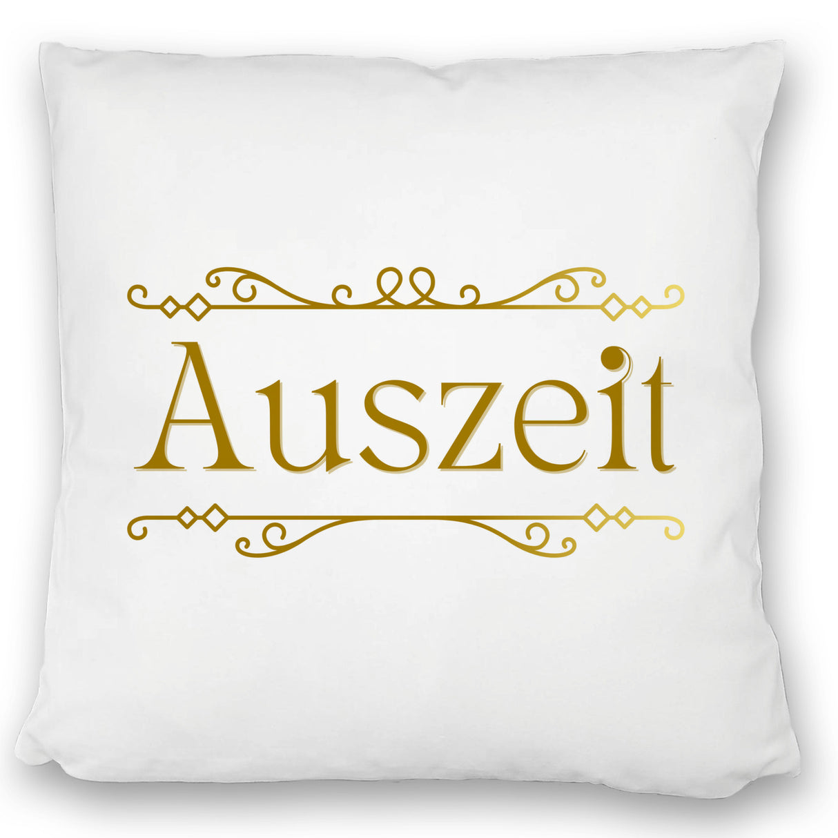Auszeit Kissen mit Blumenornament für Eltern zum Geburtstag