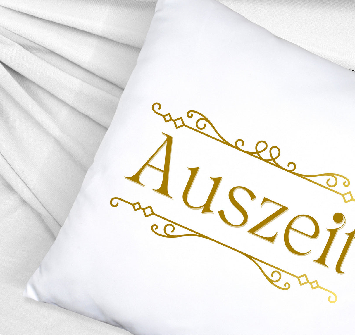 Auszeit Kissen mit Blumenornament für Eltern zum Geburtstag