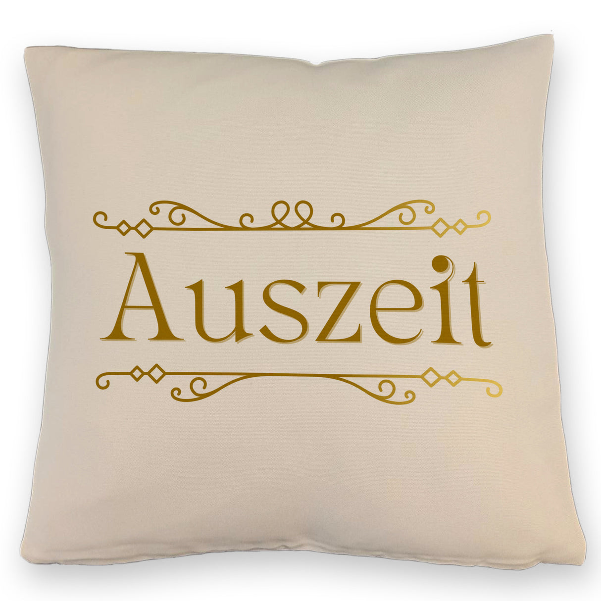 Auszeit Kissen mit Blumenornament für Eltern zum Geburtstag