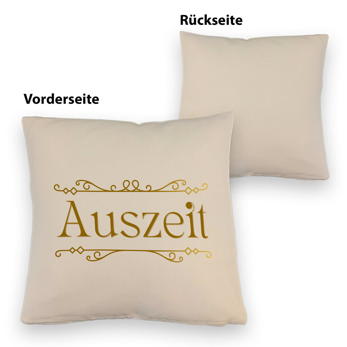 Auszeit Kissen mit Blumenornament für Eltern zum Geburtstag
