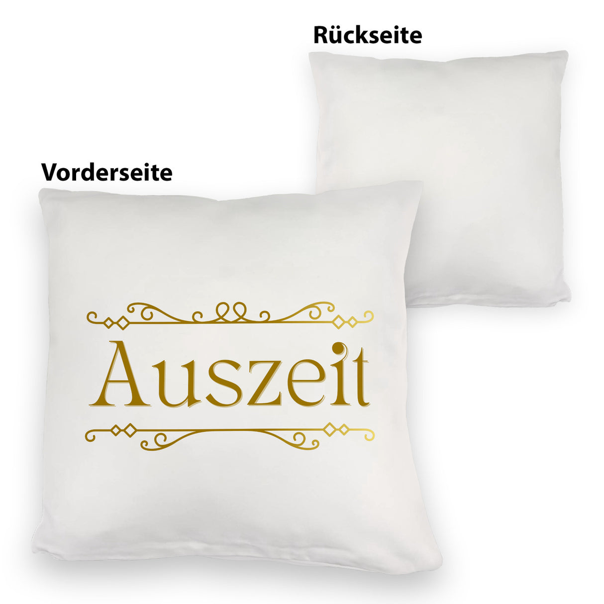 Auszeit Kissen mit Blumenornament für Eltern zum Geburtstag
