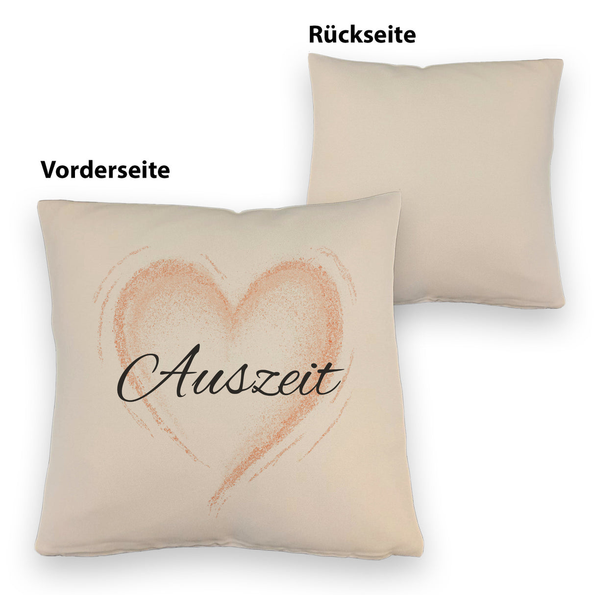 Auszeit Kissen mit Blumenornament für Eltern zum Geburtstag