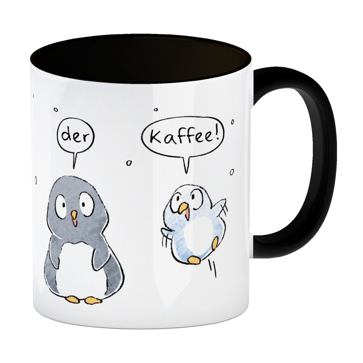 Leise rieselt der Tee Kaffeebecher mit Spruch