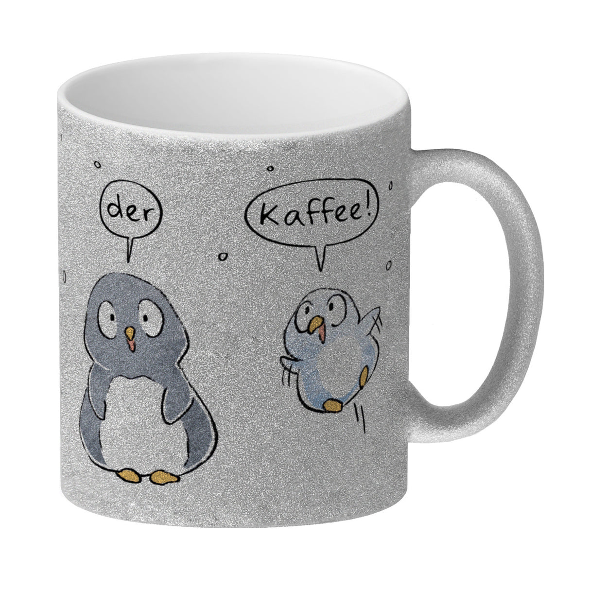 Leise rieselt der Tee Kaffeebecher mit Spruch