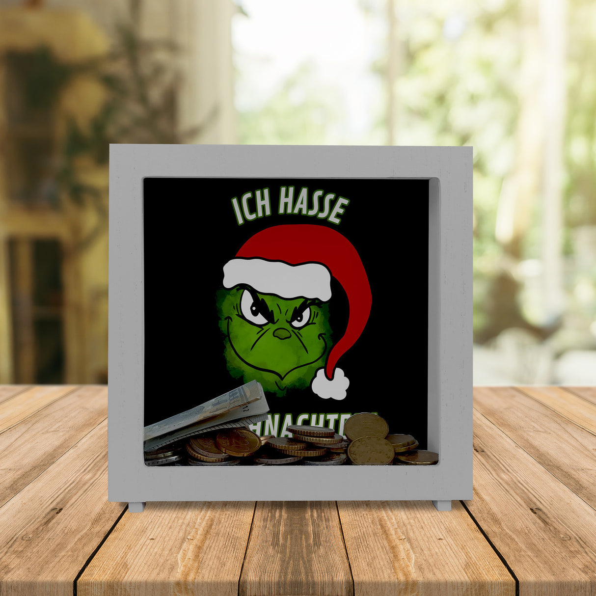 Ich hasse Weihnachten Spardose mit Spruch